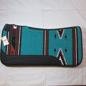 Weaver Contour Blanket Top Wool Blend Saddle Pad 31"x32" Turquoise